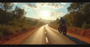 Caminhão sendo pesado em balança rodoviária à beira da estrada