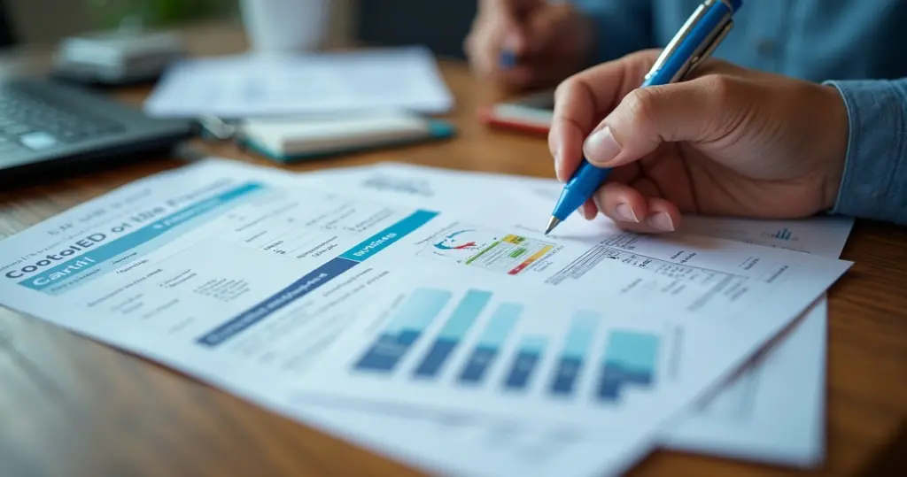 Documentos obrigatórios sobre mesa com carteira de motorista, CNH, CRLV e bloco de multa